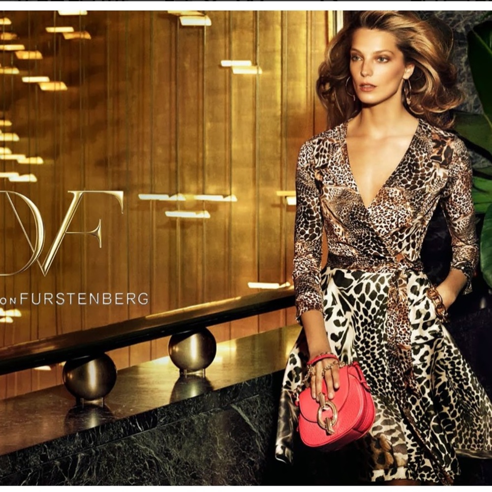 RARE Stunning DVF Leopard Amelia Dress